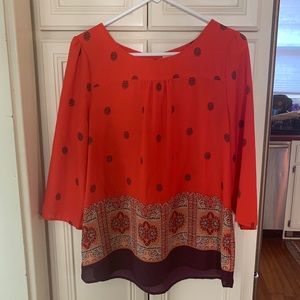 Anthropologie Maeve blouse, size 12